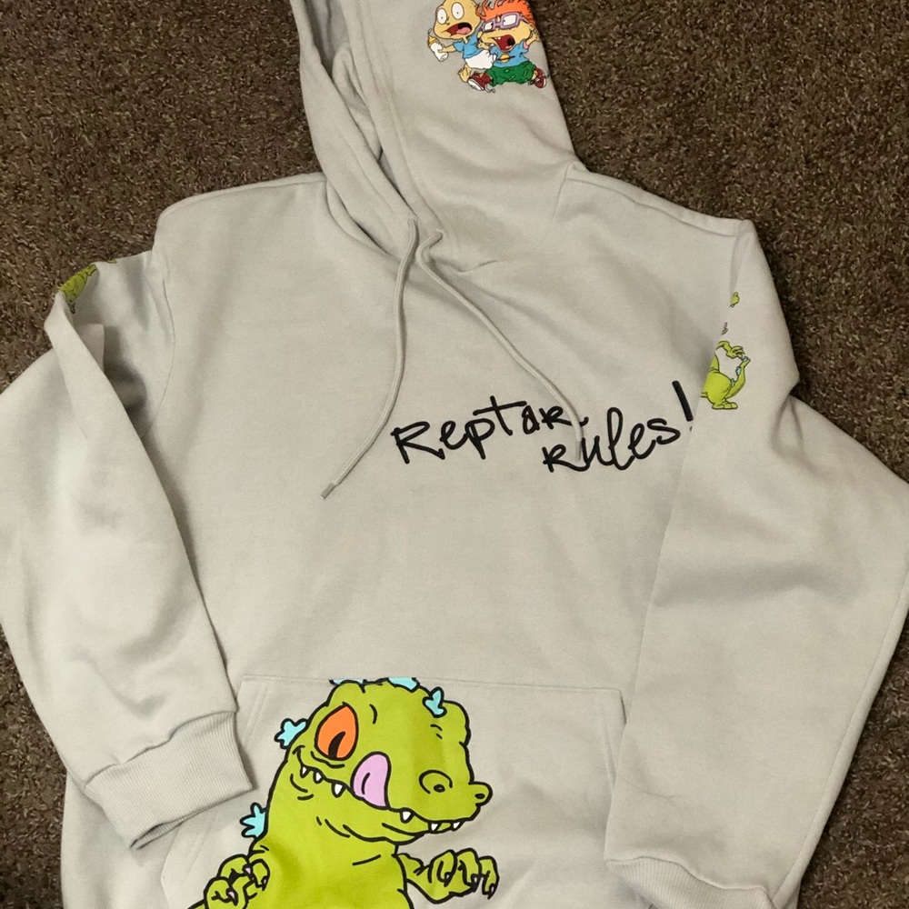 RARE Official Nickelodeon Reptar Rules Hoodie M